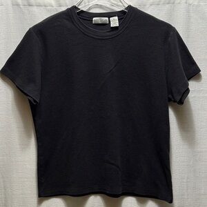 Ann Taylor Black Crewneck T-Shirt